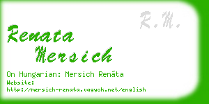 renata mersich business card